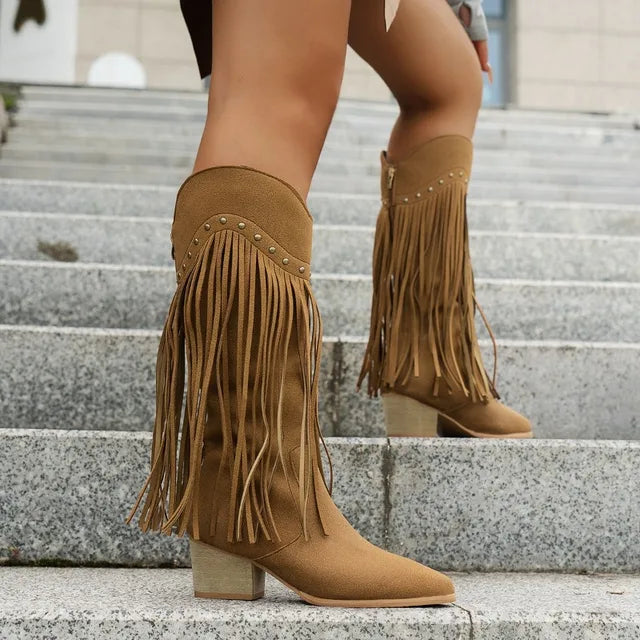 Cowboy-Stiefel Für Damen | Winter