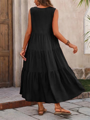 Fiona | Langes Kleid mit fließender Sommerform