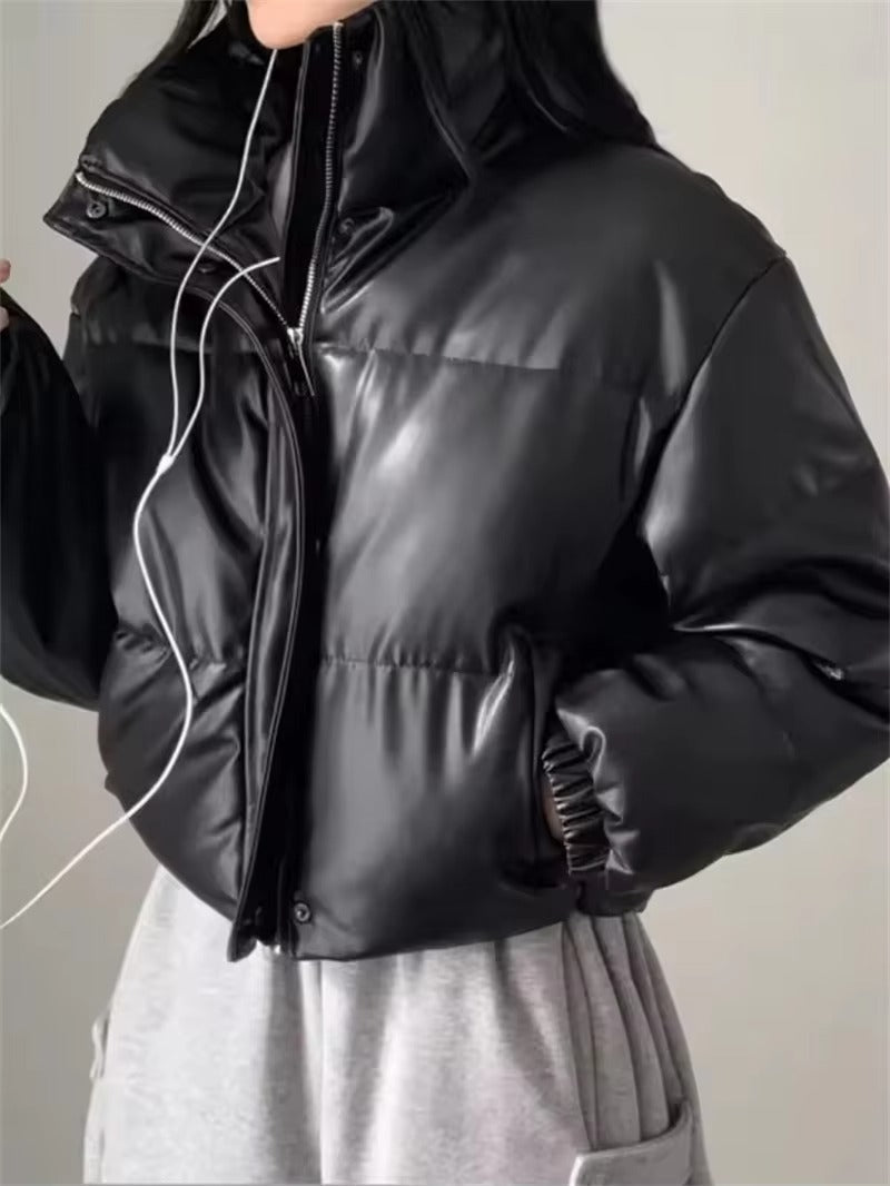 Samantha Kunstleder Steppjacke