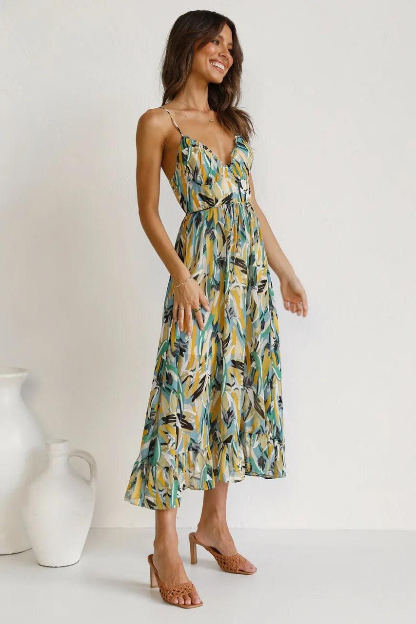 Rosea bedrucktes Kleid