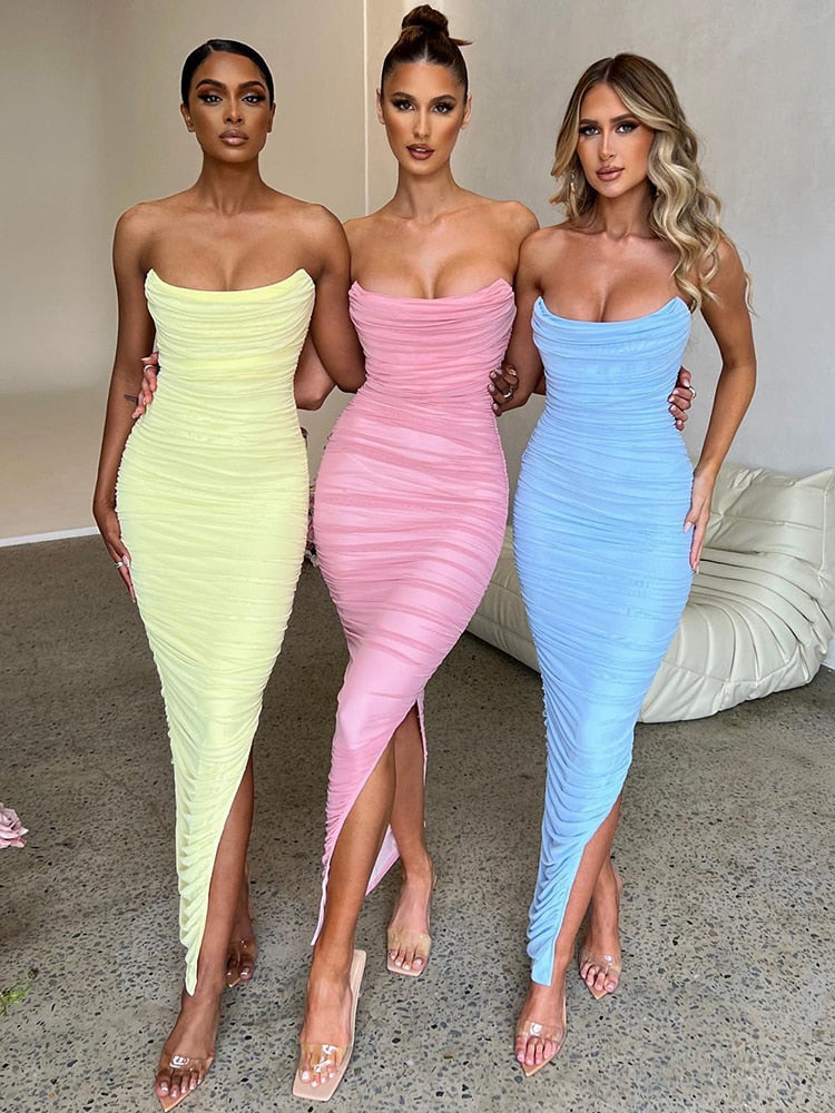 Heidi-Mode | Bodycon Ohne Träger Kleid