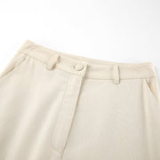 Mia | Damen Leinenanzug – Ärmelloses Top & Weite Hose