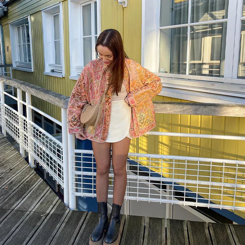 Lisa | Elegante Jacke mit Print und kaschmirweichem Gefühl