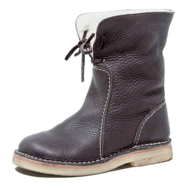 Alma - Gemütliche Stiefeletten mit Lammfellfutter für wärmende Wintertage | Warme und stylische Winterstiefeletten für Damen