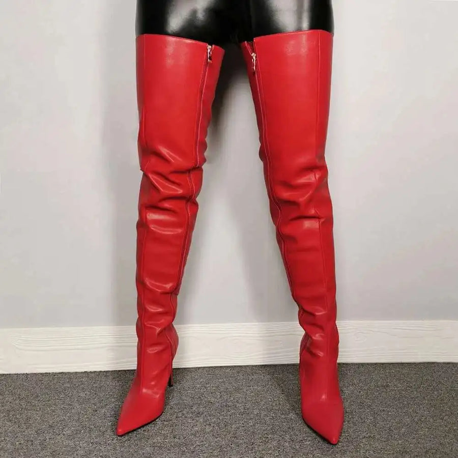 Damen-Overknee-Stiefel | Hohe Absätze