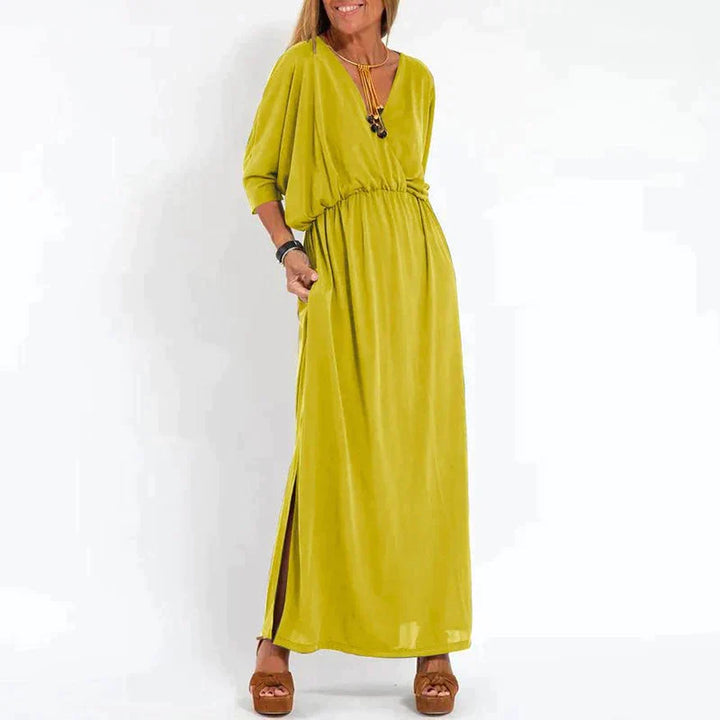 Graues maxi-kleid - Elena
