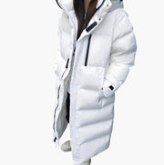 Doris | Damen Langer Kapuzen Puffer Winter Warm Mantel