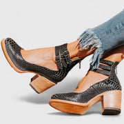 Eleanor | Orthopädische Vintage-Heels mit Knöchelriemen