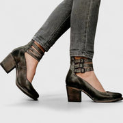 Eleanor | Orthopädische Vintage-Heels mit Knöchelriemen