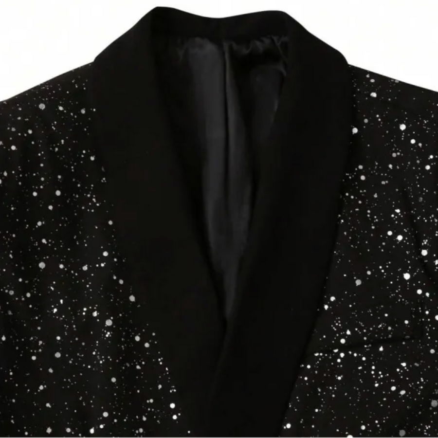 Glitzer-Blazer Für Herren | Langarm