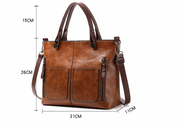 Damen Handgefertigte Vintage Leder Umhängetasche in Stilvollen Farben