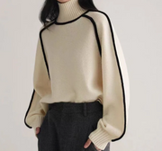 Rollkragenpullover für Damen – Eleganter, zeitloser Pullover für Herbst und Winter, vielseitig, vorteilhafte Passform
