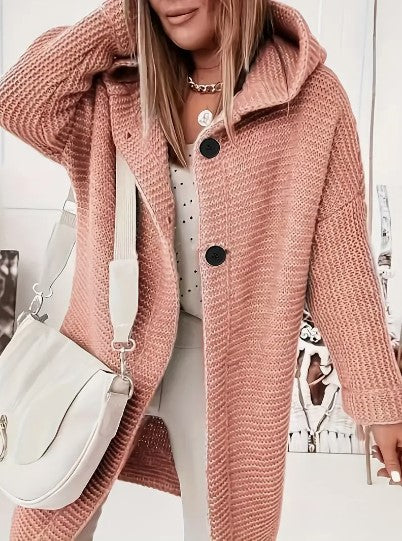 Gemütlich Cardigan für Damen | Mit Kapuze