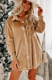 Warmes | Samt Hemdkleid für dich