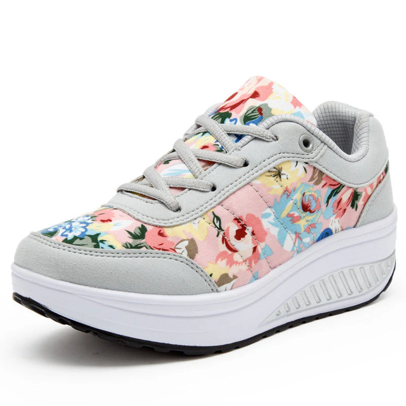 Luisa – Sommerliche Canvasschuhe mit floralem Muster für Damen