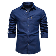Akin – herren-jeanshemd im klassischen design