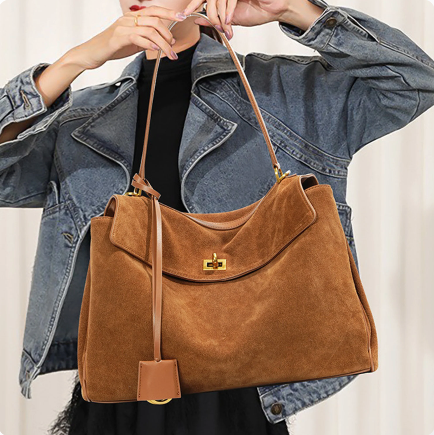 Luxuriöse vegane Leder Tote Bag