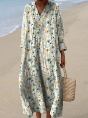 Okta™ | Schöner Blumenmuster-Cardigan mit Knöpfen