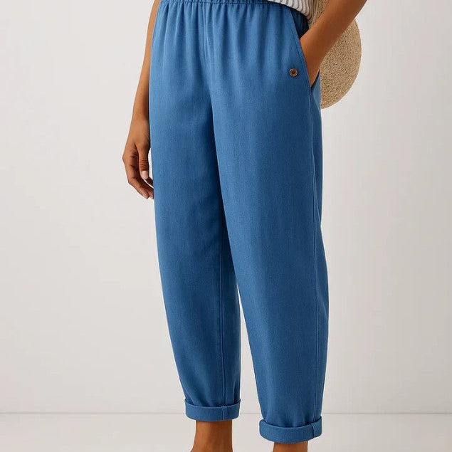 Romina™ Zeitlose Leinenhose | Leinen-Baumwolle Damenhose