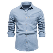 Akin – herren-jeanshemd im klassischen design