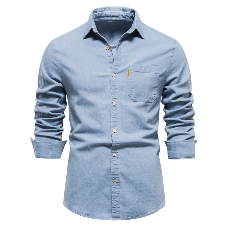 Akin – herren-jeanshemd im klassischen design