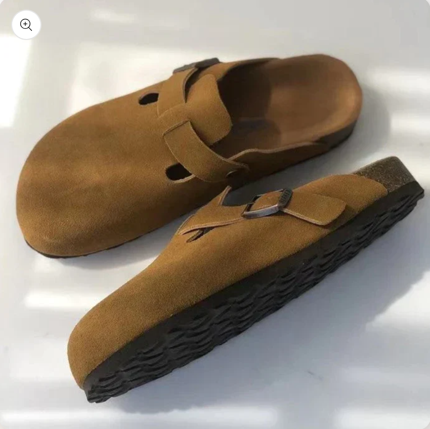 Premium unisex leren boston-sandalen - stil und qualität in één