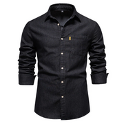 Akin – herren-jeanshemd im klassischen design