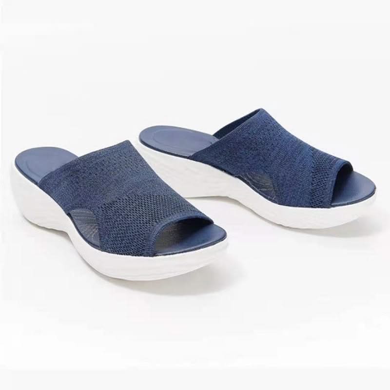 Orthopädische Damensandalen mit verstellbarer Schnalle