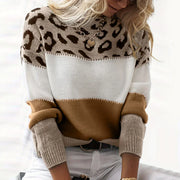 Leopardenmuster-Pullover – Kühnes Selbstvertrauen mit schickem Stil