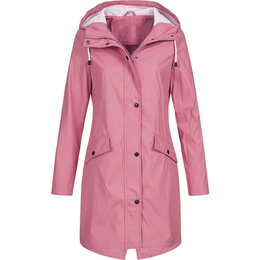 Wasserdichte Damen Regenjacke mit Kapuze – Leichter Mantel für Outdoor-Aktivitäten
