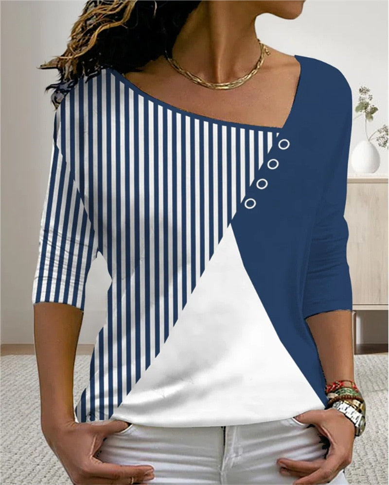 Heidi-Mode | Mirtesshirt V-Ausschnitt T-Shirt für Damen