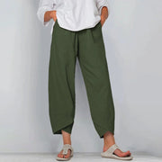 Netha Leinenhose Damen – Mühelose Wide-Leg-Hose