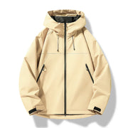 Norbert | Herren Wasserdichte Kapuzen Winddichte Shell Jacke