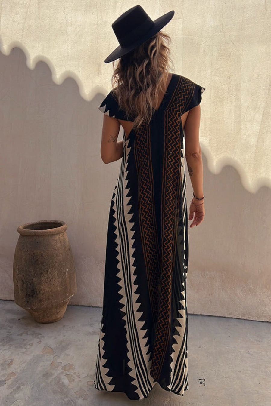 Alya™ – Damen Kleid mit Lebhaften Aztekenmustern für Sommerkomfort