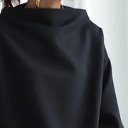 Jacqueline | Damen High-Neck Langarmshirt
