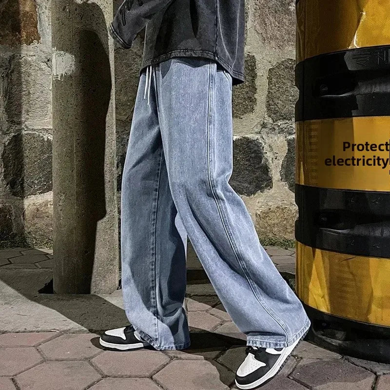 Herren Lässig Baggy Jeans | Weites Bein