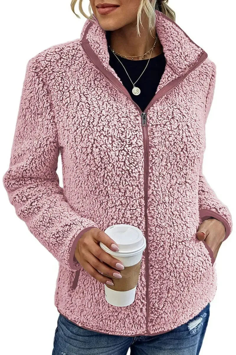 Gemütliche Fleecejacke für Damen - Stylische warme Oberbekleidung für Herbst und Winter