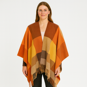 Selina | Geometrischer Schal-Cardigan mit offener Vorderseite