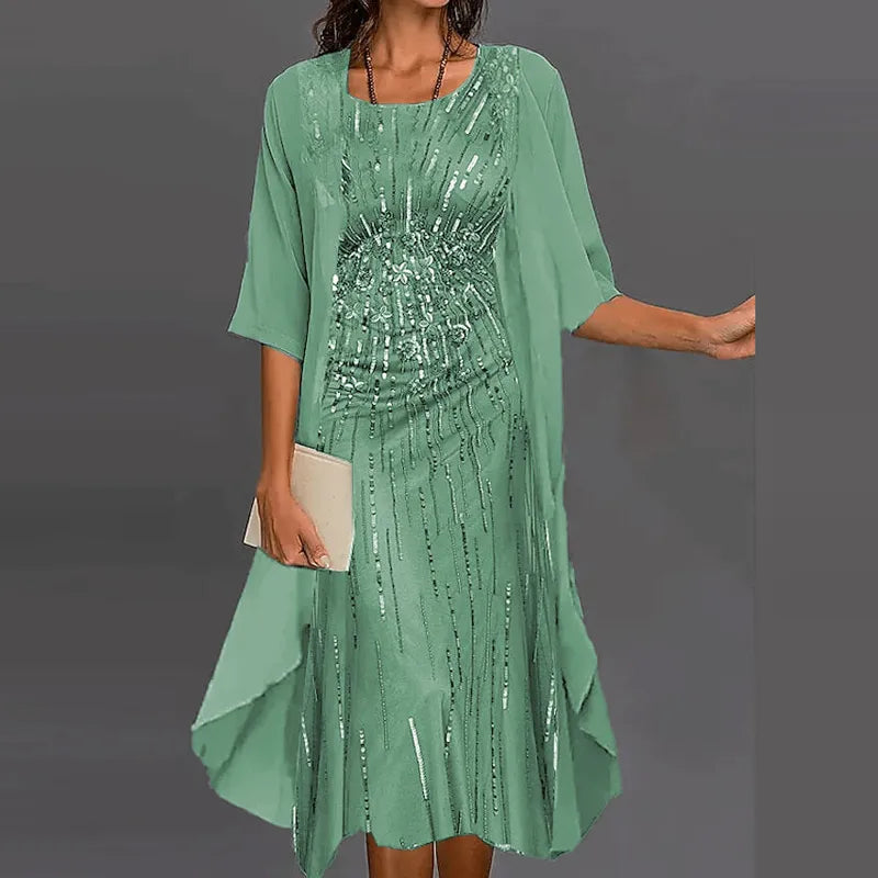 Heidi-Mode | Elegante Individuell Gedrucktes Kleid