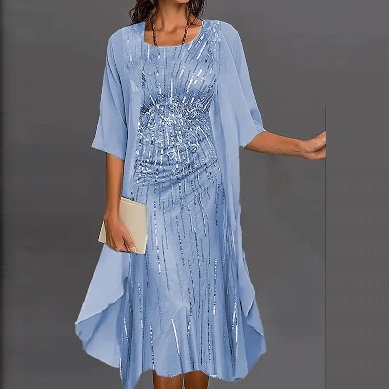 Heidi-Mode | Elegante Individuell Gedrucktes Kleid