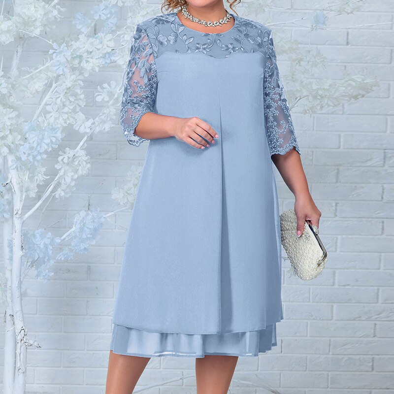 Weiches Klassische Sommerkleider: Plus-Size Eleganz für Damen für dich