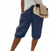 Aaliyah - Damen Shorts mit Bindegürtel