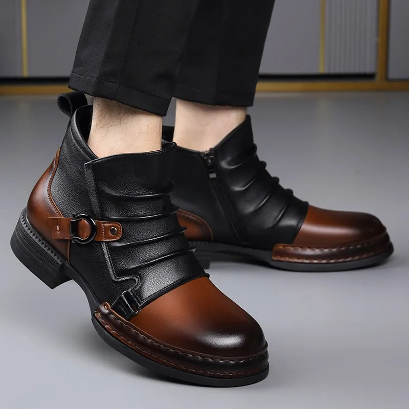 Zamran – Vintage Lederstiefeletten