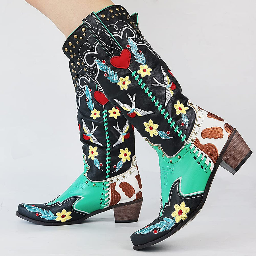 Einzigartige Damen Cowboy-Stiefel - Carmen