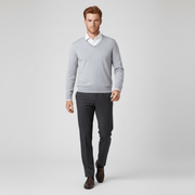 Slim-Fit V-Ausschnitt Pullover - Keanu