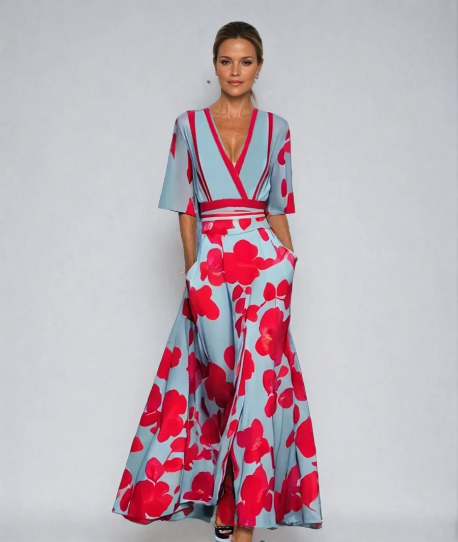 Chloe | Elegantes Blumen-Kleid