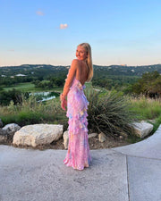 Elegantes ärmelloses Maxikleid – fließend, Sommerhochzeits-Kleid