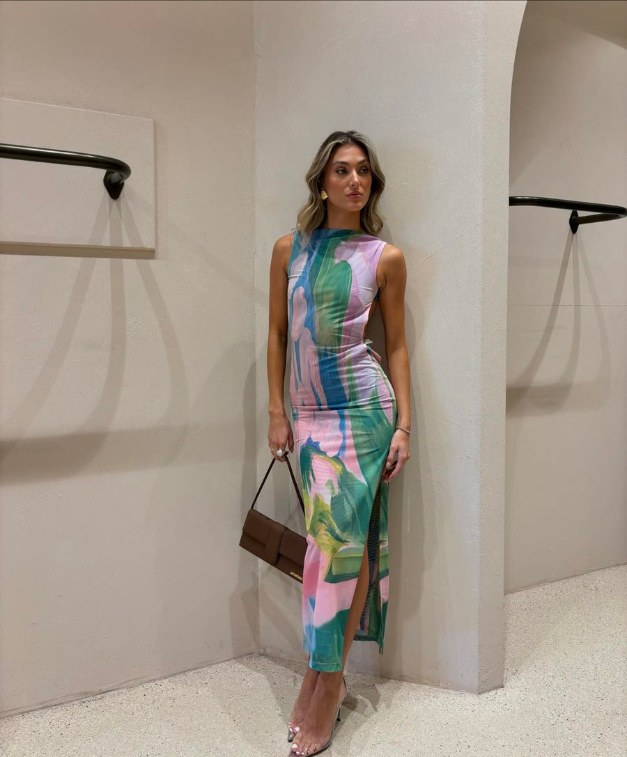 Elegantes Maxikleid aus leichtem Stoff
