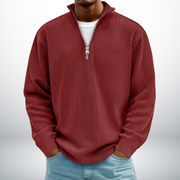 Snovia™ – Hochwertiger Herrenpullover mit Halbreißverschluss
