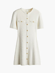 Elegantes Ripp-Mini-Kleid – Figurbetont, Leicht & Sommerlich